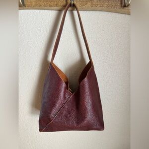Portland Leather Goods Large Nutmeg Naomi Shoulder Bag